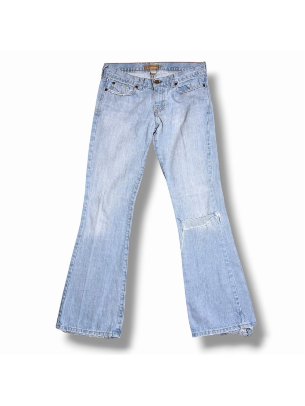 Abercrombie & Fitch Y2K Madison McBling Low Rise Flare Jeans Distressed 4R 30x31